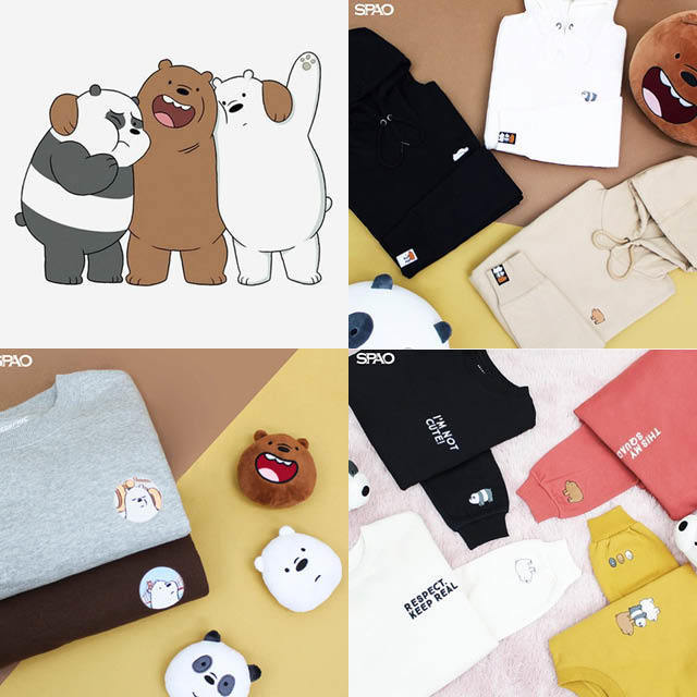 Spao we bare bears sweater shop