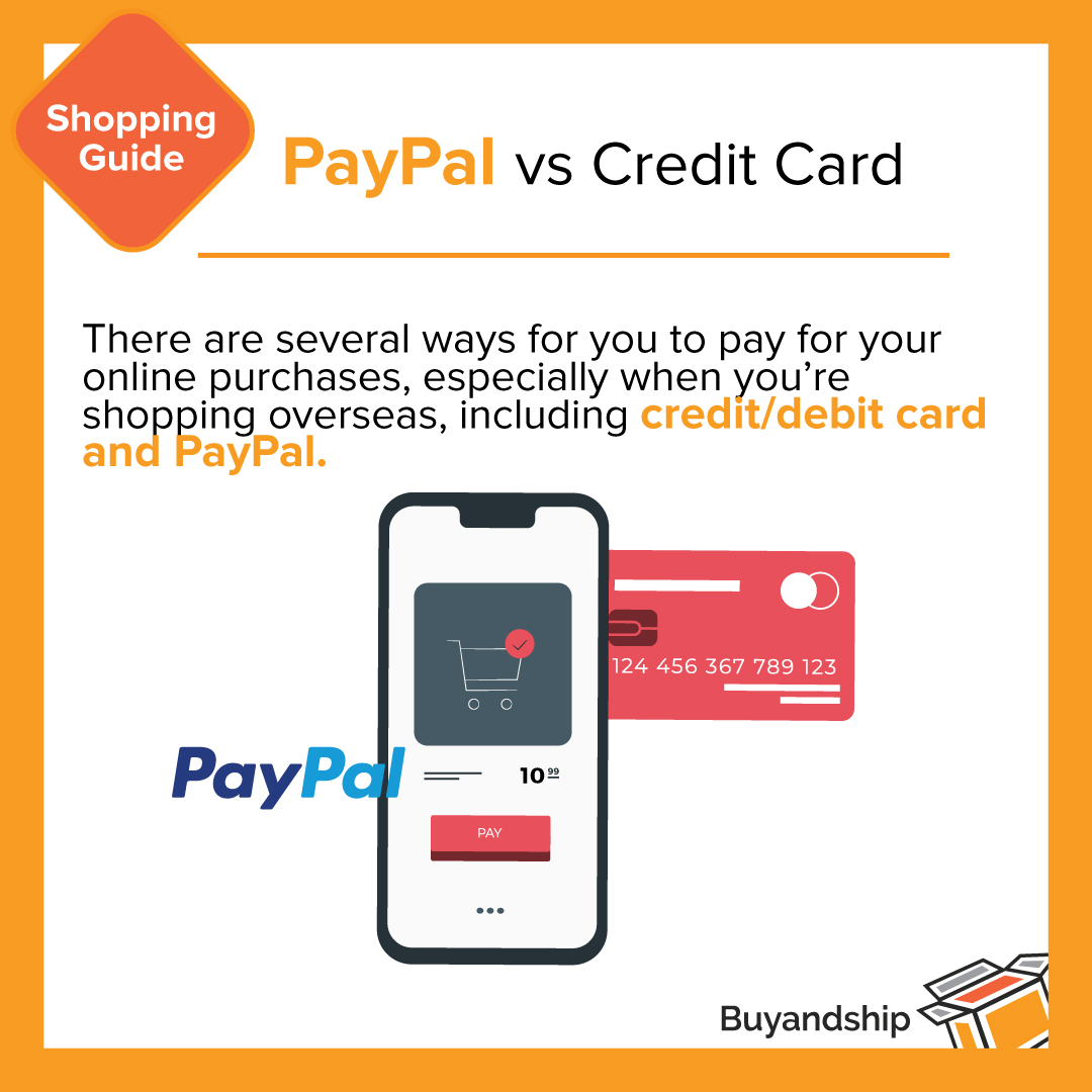 Buyandship Shopping Tips PayPal vs Credit Card Buy&Ship SG Shop