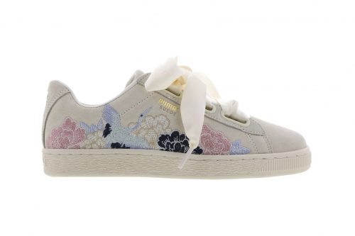 puma suede heart flower