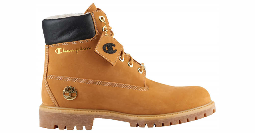 champion timberland boots collab