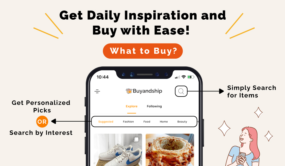 Get shopping inspiration with Buyaholic