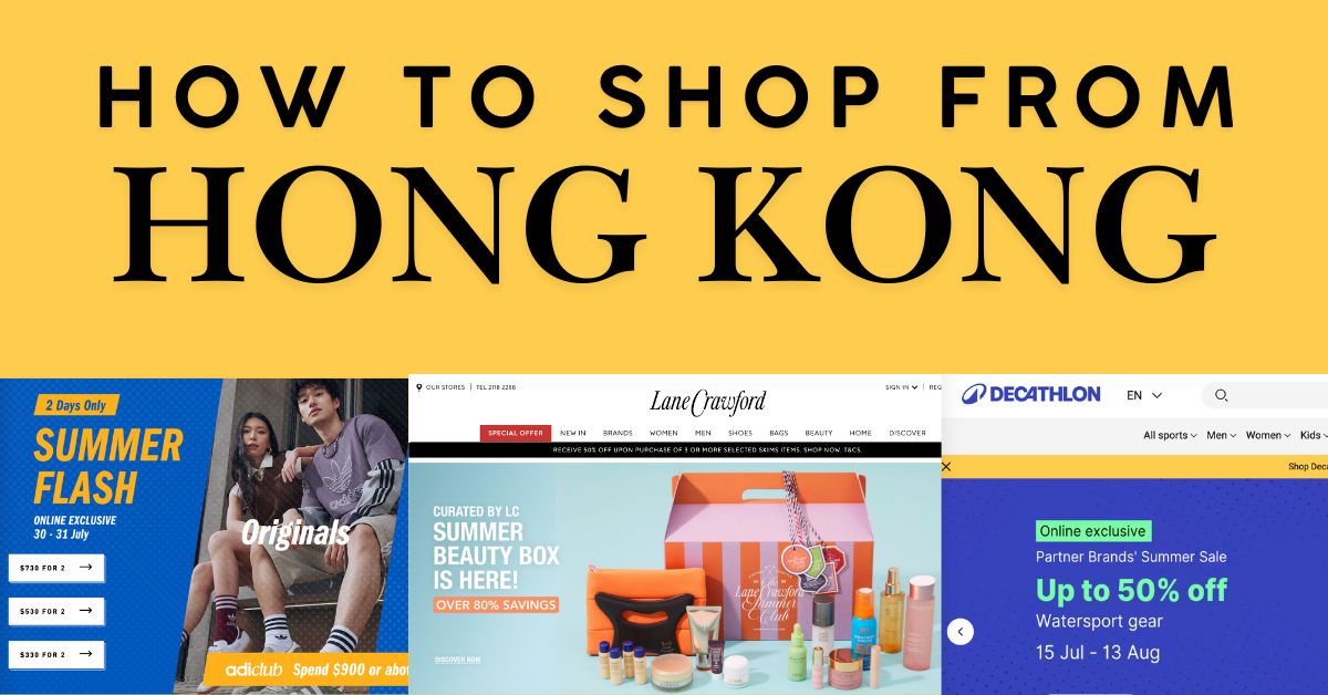 How to Shop Hong Kong Website and Ship to Singapore via Buy&Ship Parcel Forwarding?